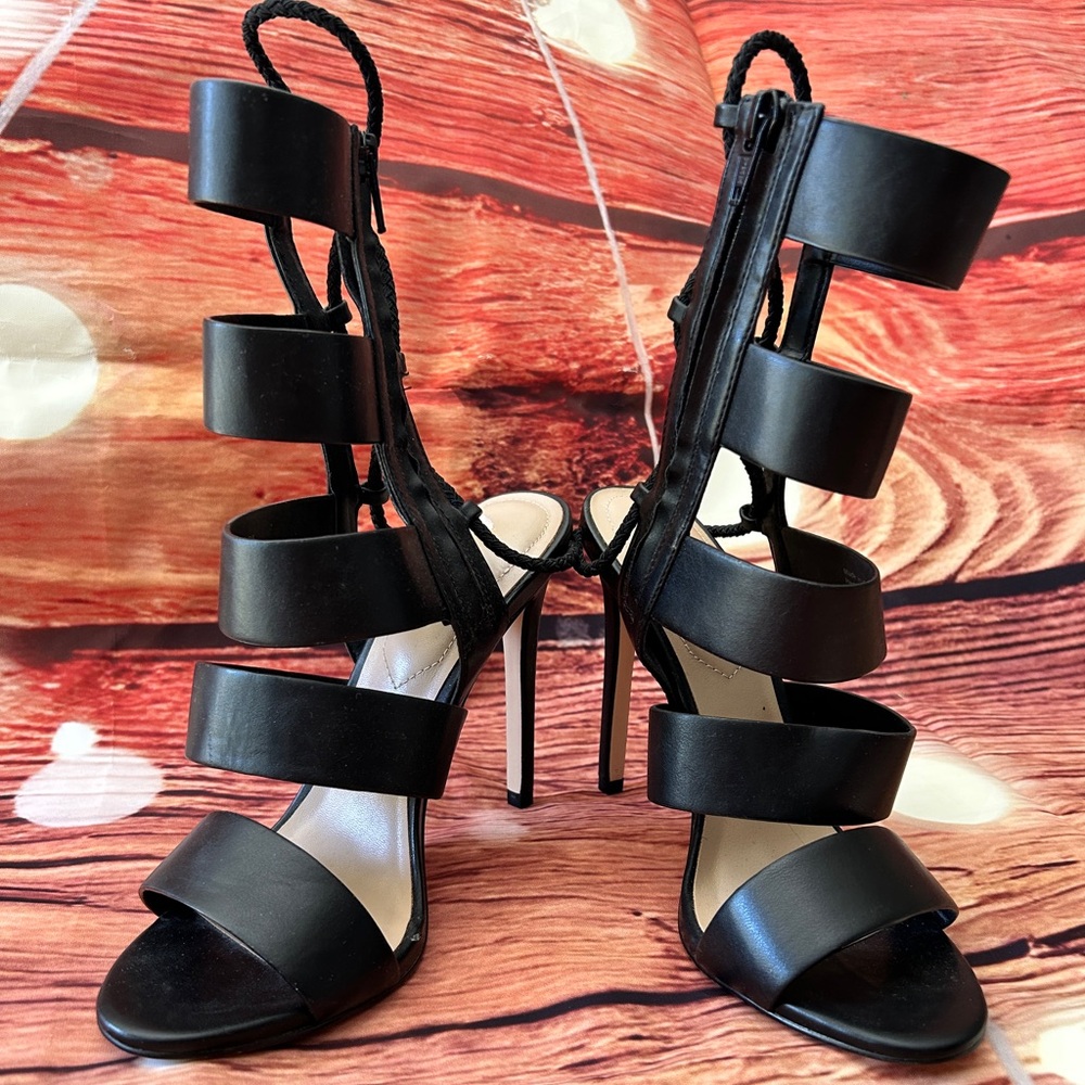 Aldo Elegant Black Strappy Women's Heels